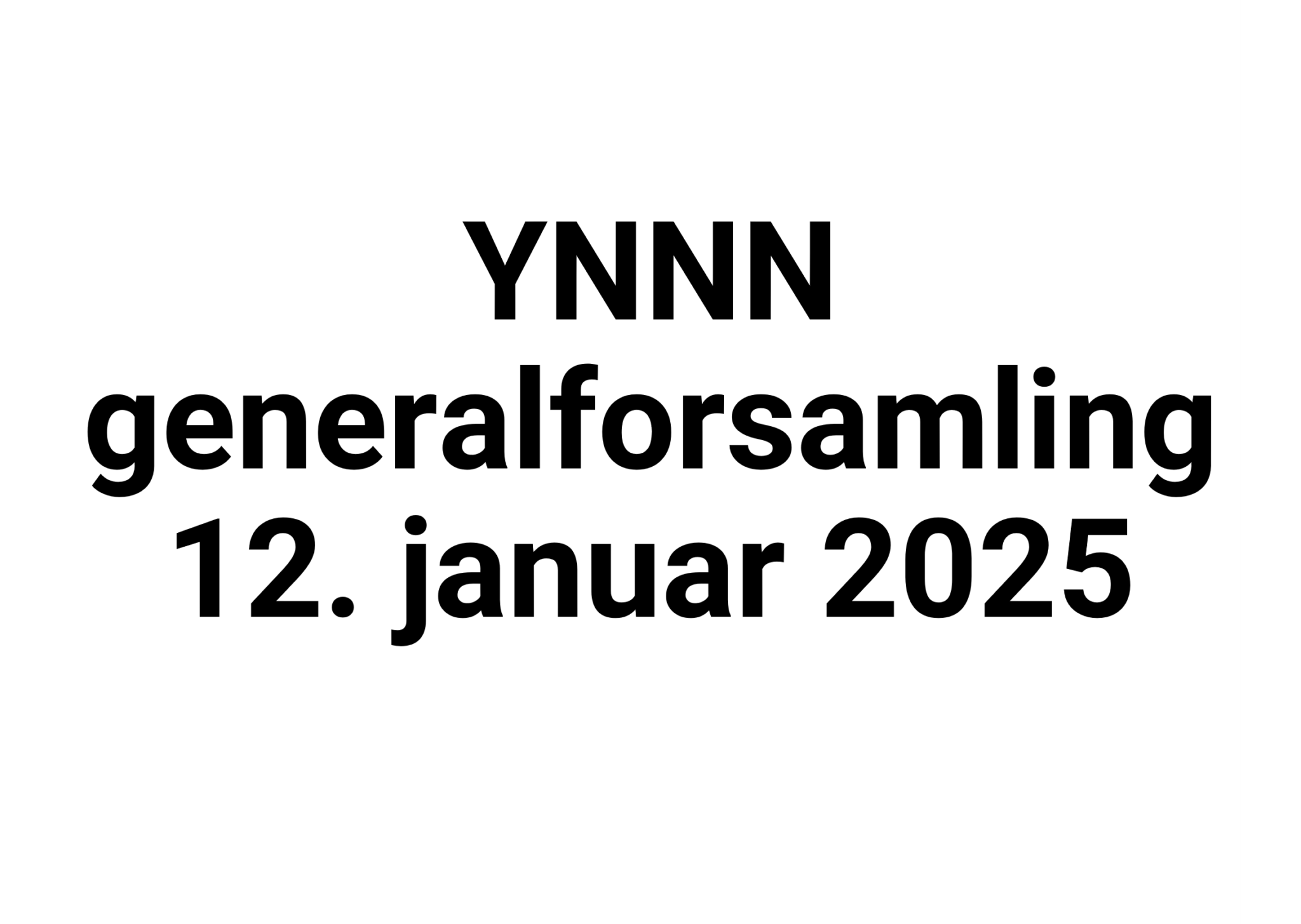 GENERALFORSAMLING